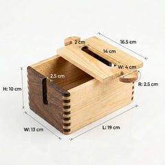 Wooden tissue box k-23
