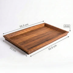 Mahogany wooden tray k-21