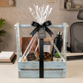 Wooden gift basket P-38