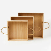 Tray-(Natural ) Square p-3