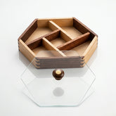Wooden dry fruit tray k-13