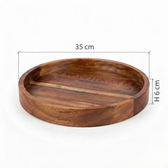 Round Tray (Mahogany) k-22