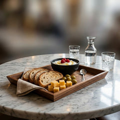 Mahogany wooden tray k-21