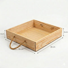 Tray-(Natural ) Square p-3