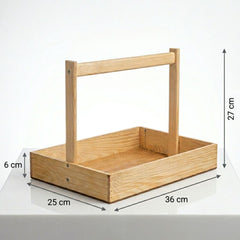 Handle Basket Rectangle p-8