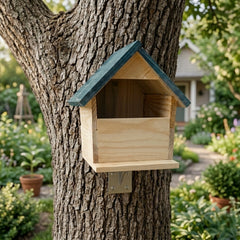 pine wood bird house D-12