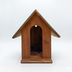Red wood bird house D-11
