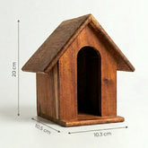 Red wood bird house D-11