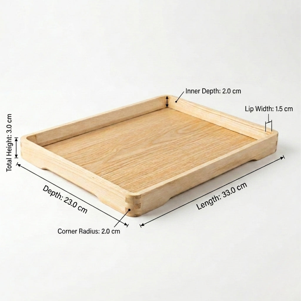 Tea tray pine k-1