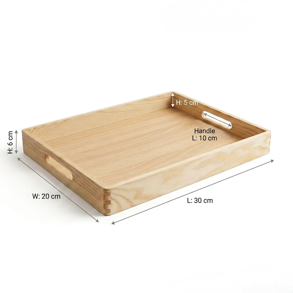 natural pine wood tray k-03