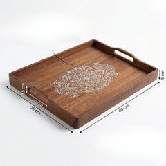 Printed wooden tray k-2