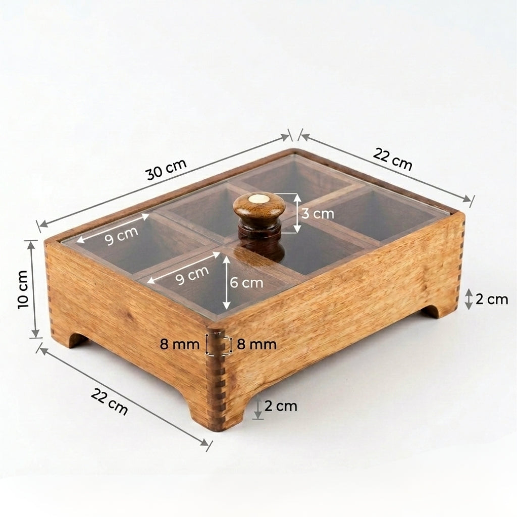 Wooden spice box k-18