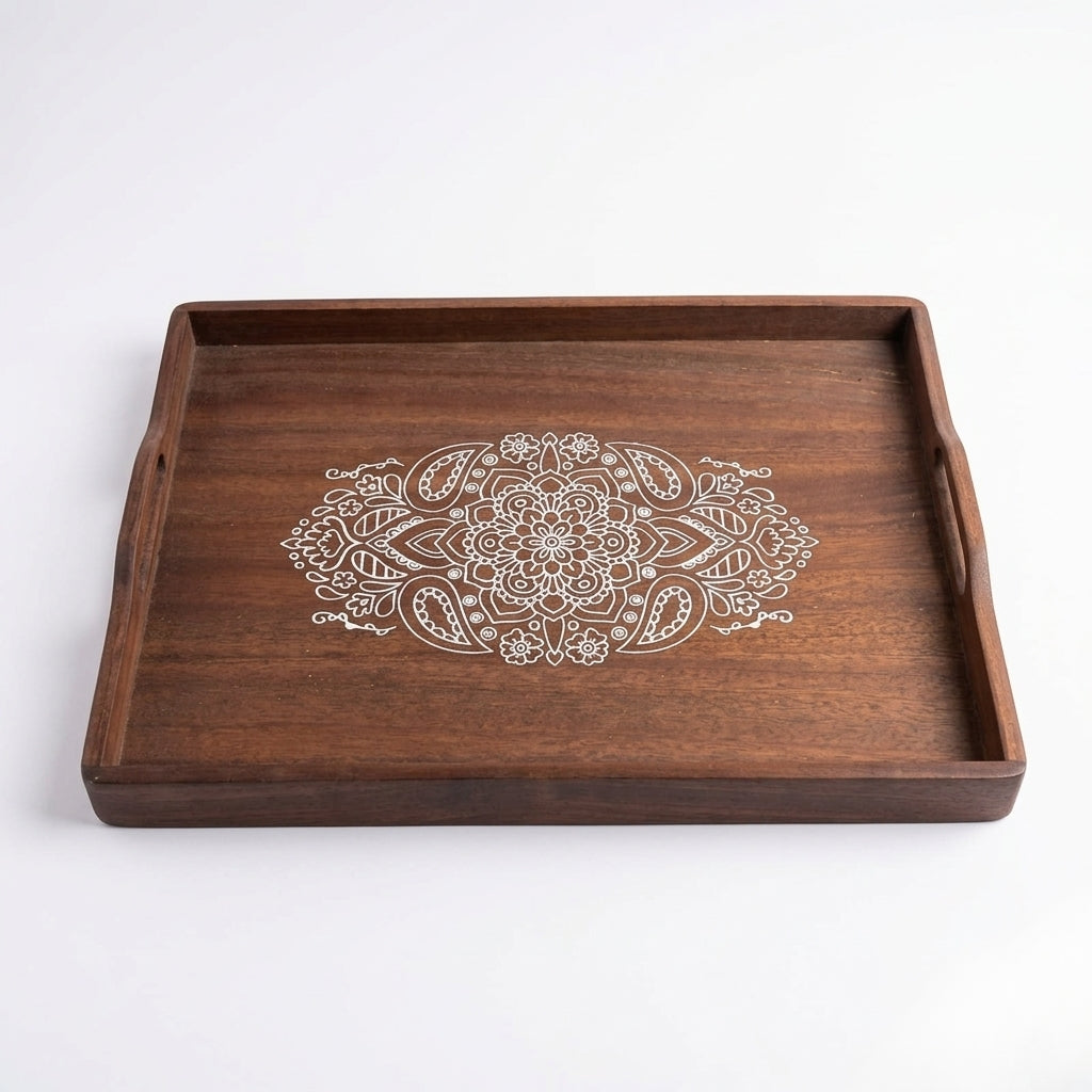 Printed wooden tray k-2