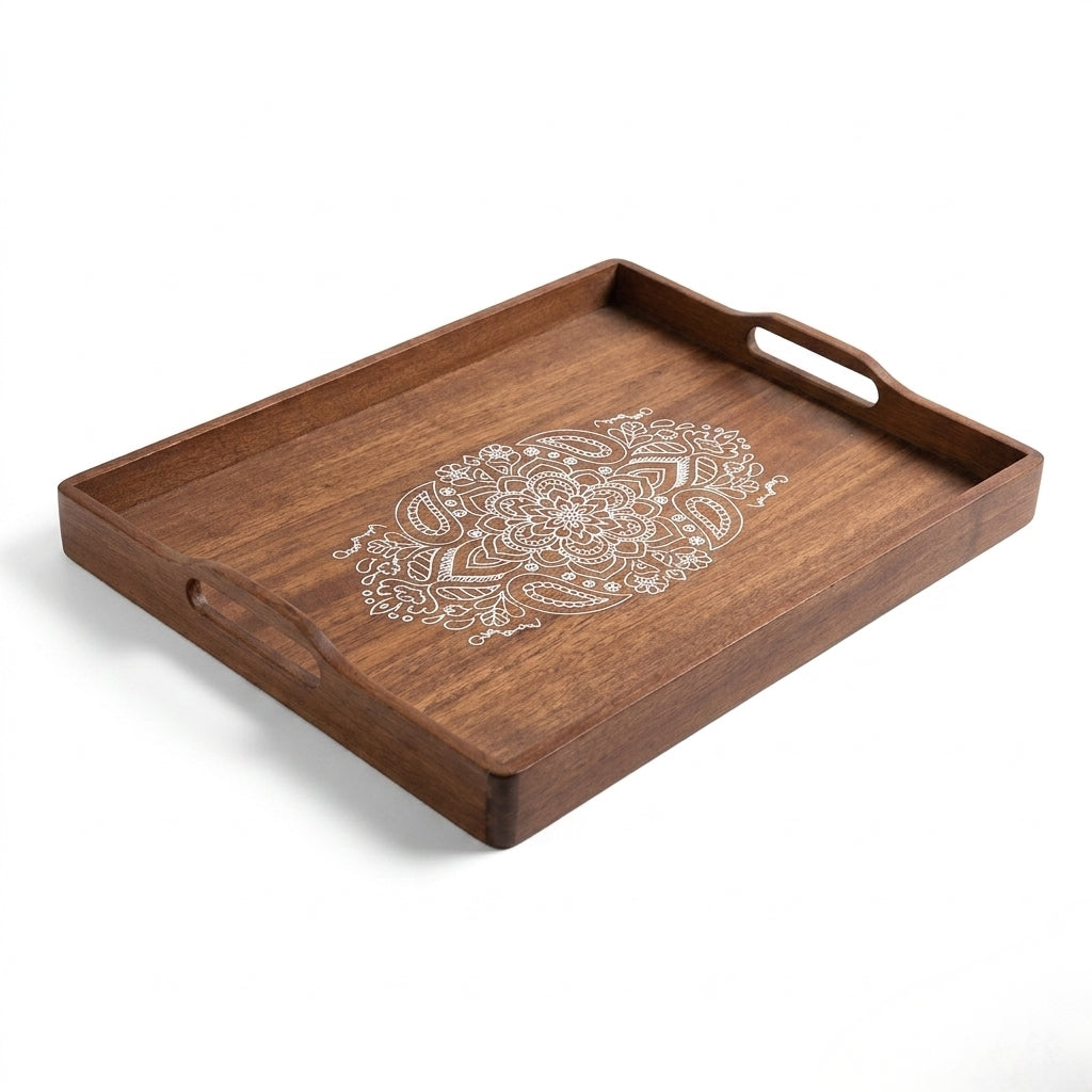 Printed wooden tray k-2