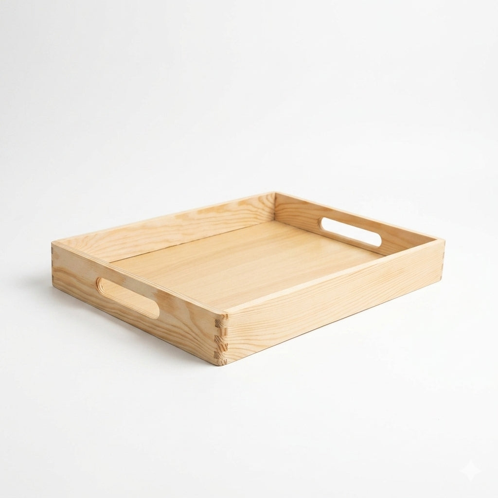 natural pine wood tray k-03