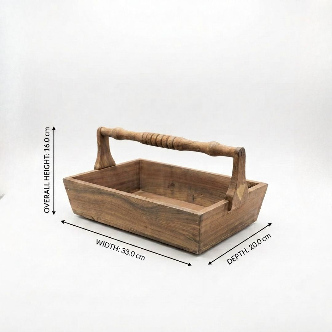 Wooden basket D-6