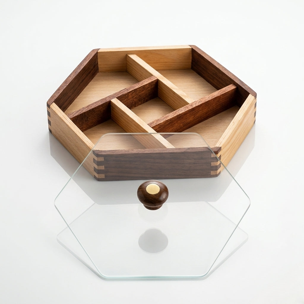 Wooden dry fruit tray k-13