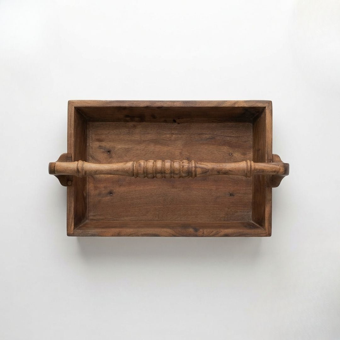 Wooden basket D-6