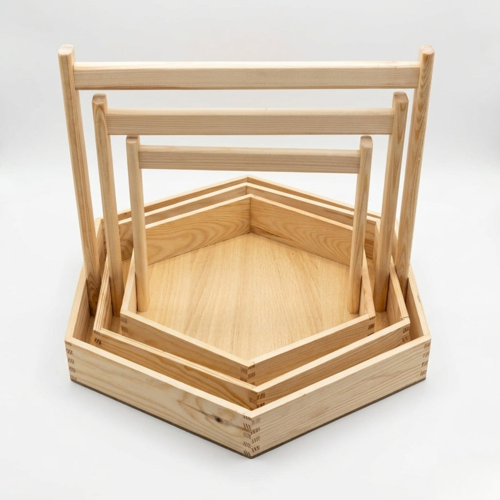 Hexagone Handle Basket P-13