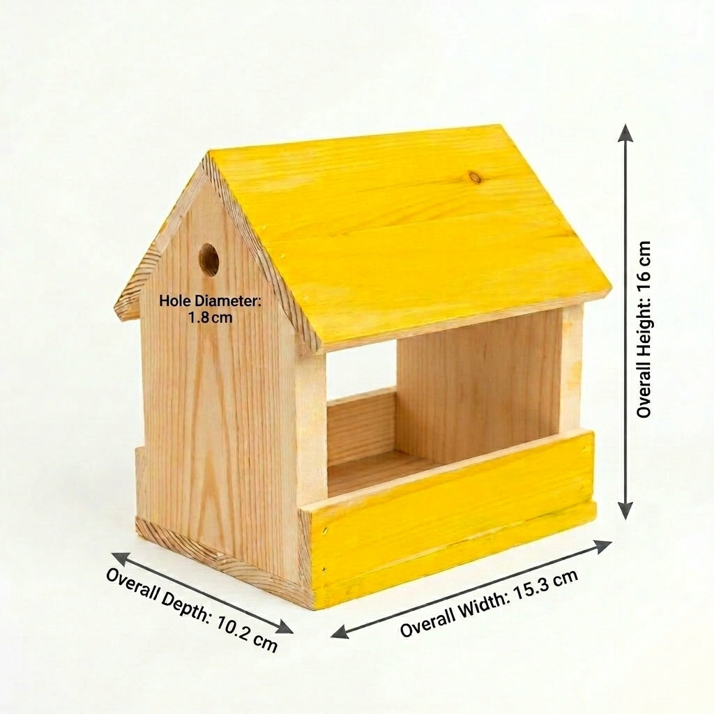 Pine Wood Bird House 🐦🌿