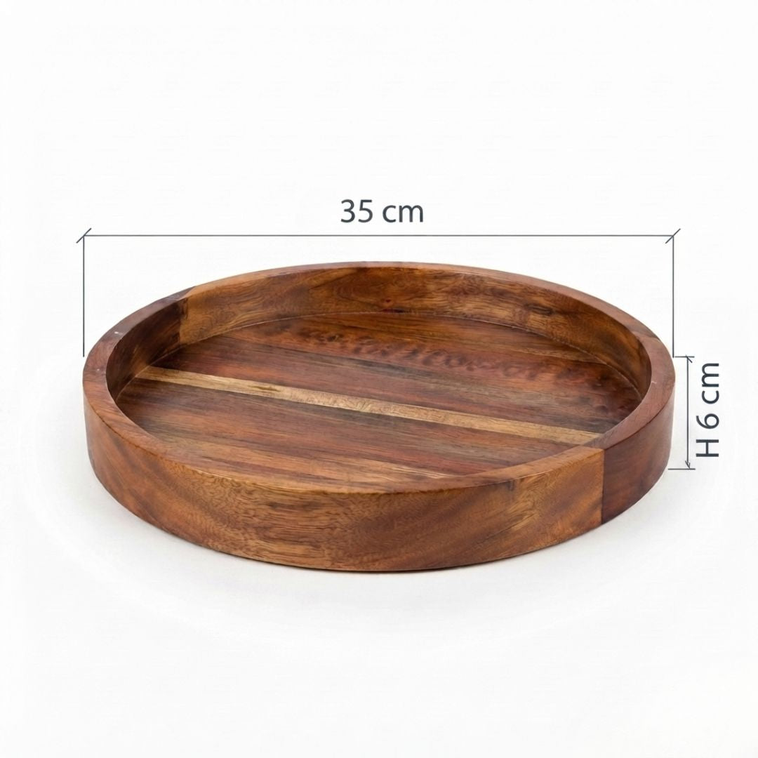 Round Tray (Mahogany) k-22