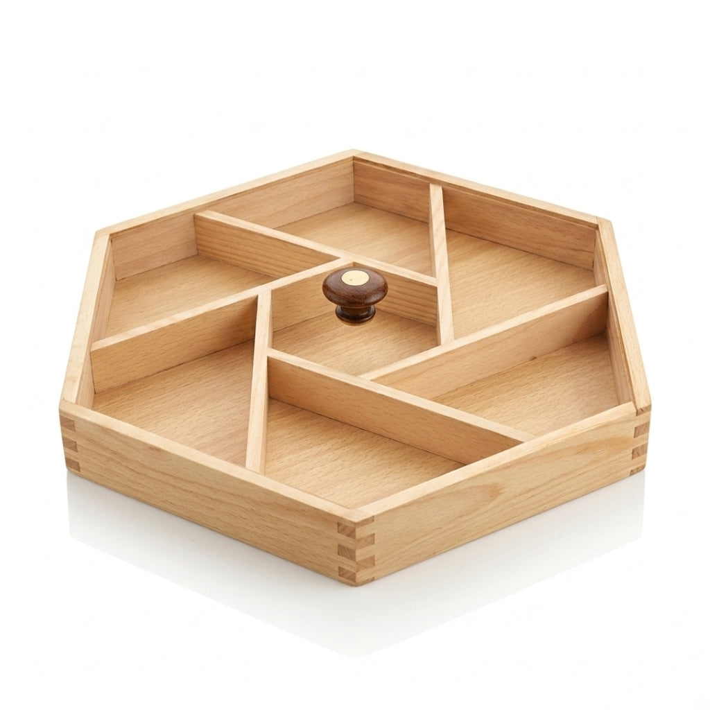 Wooden dry fruit try k-13