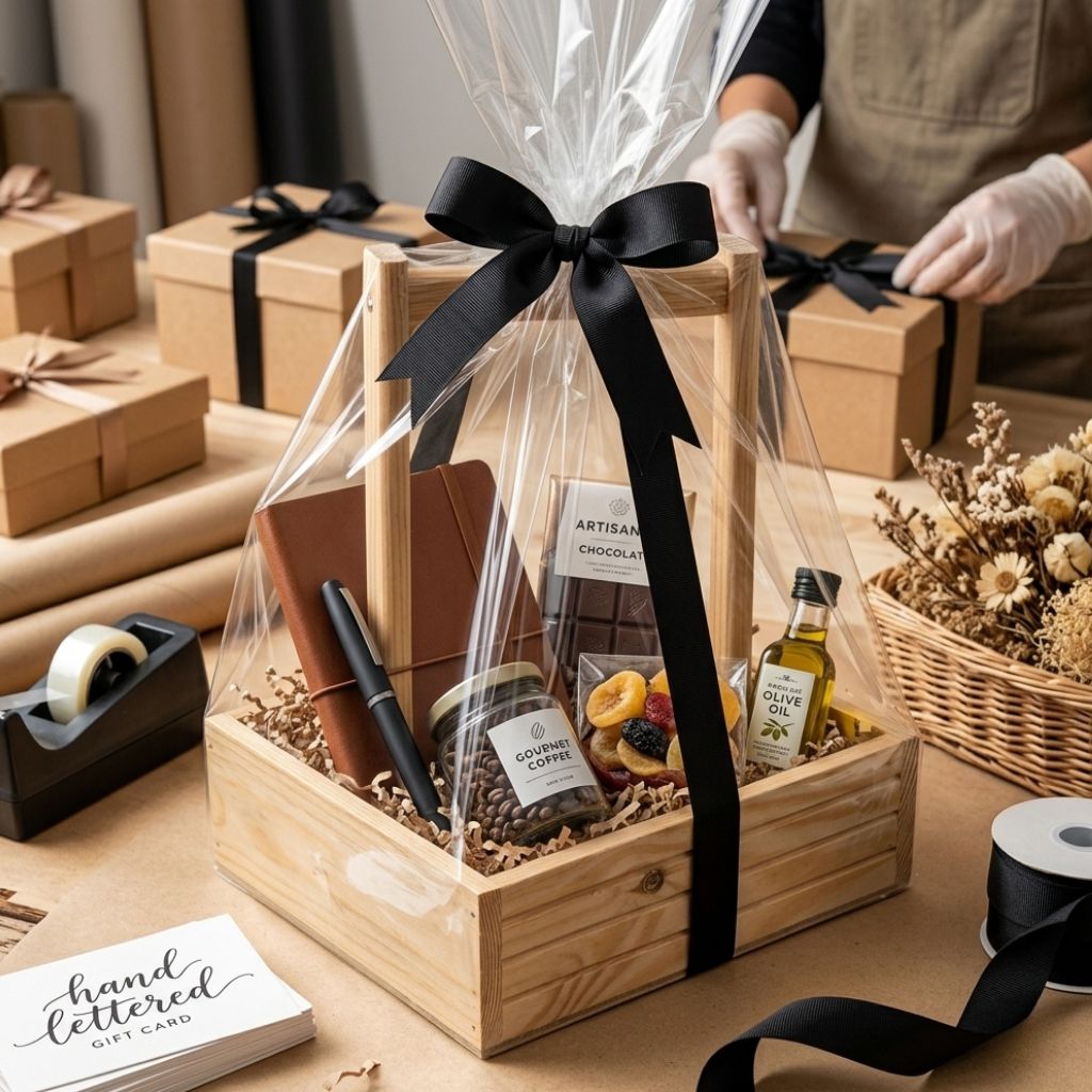 Wooden basket P-28