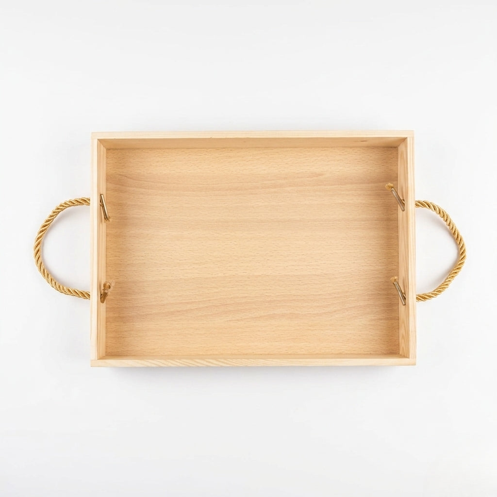Tray-(Natural pine) Rectangle p-1