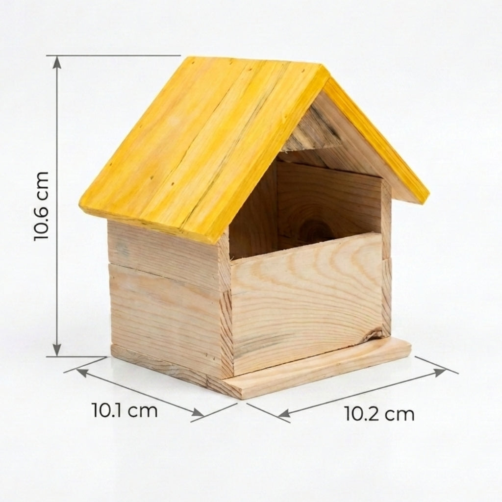 pine wood bird house D-12