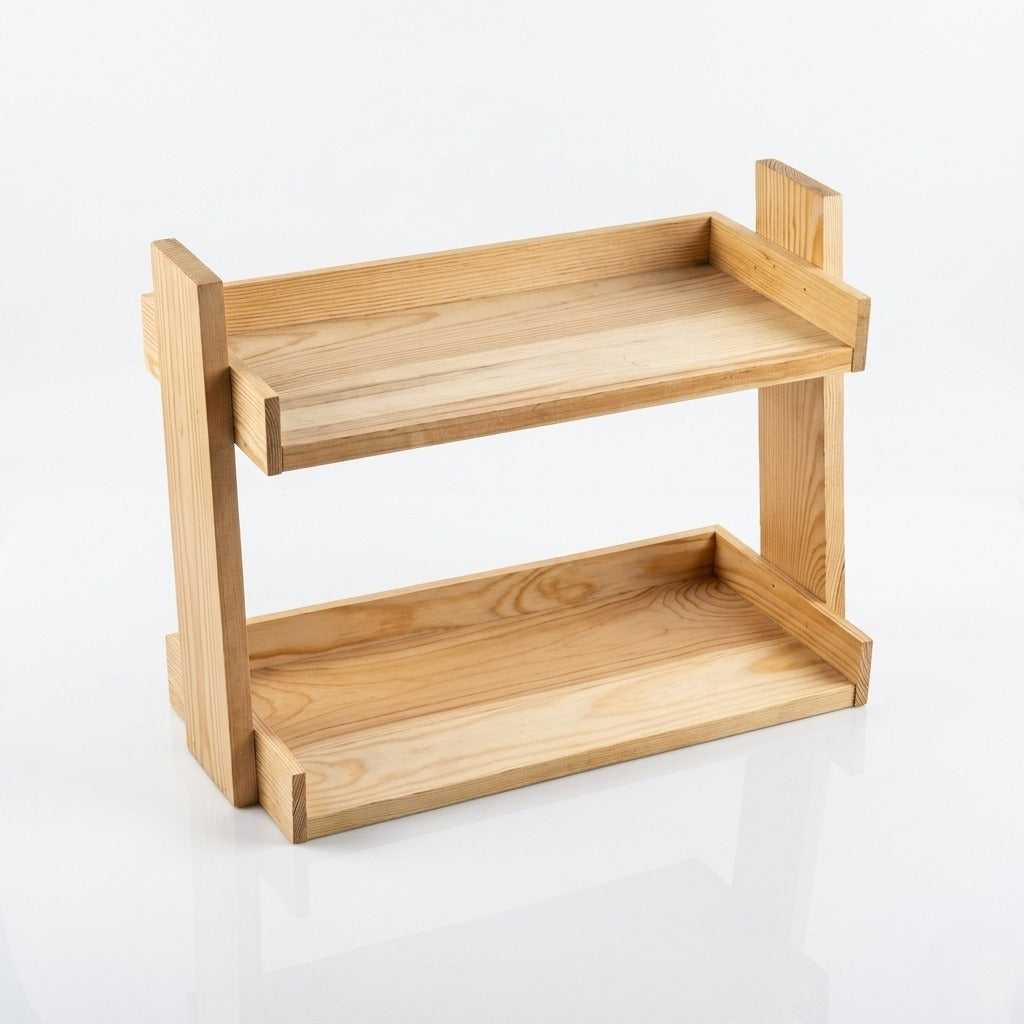 Pine Wood Jewelry Stand D-3