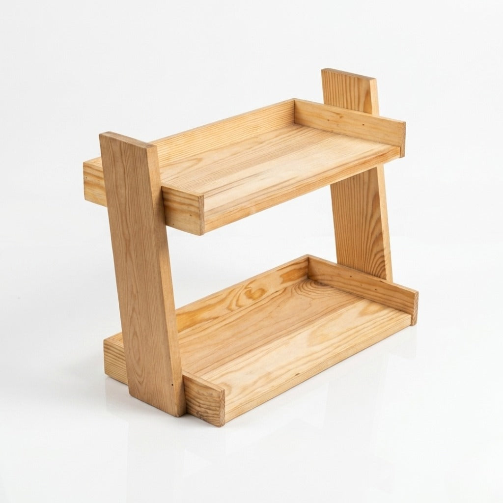 Pine Wood Jewelry Stand D-3