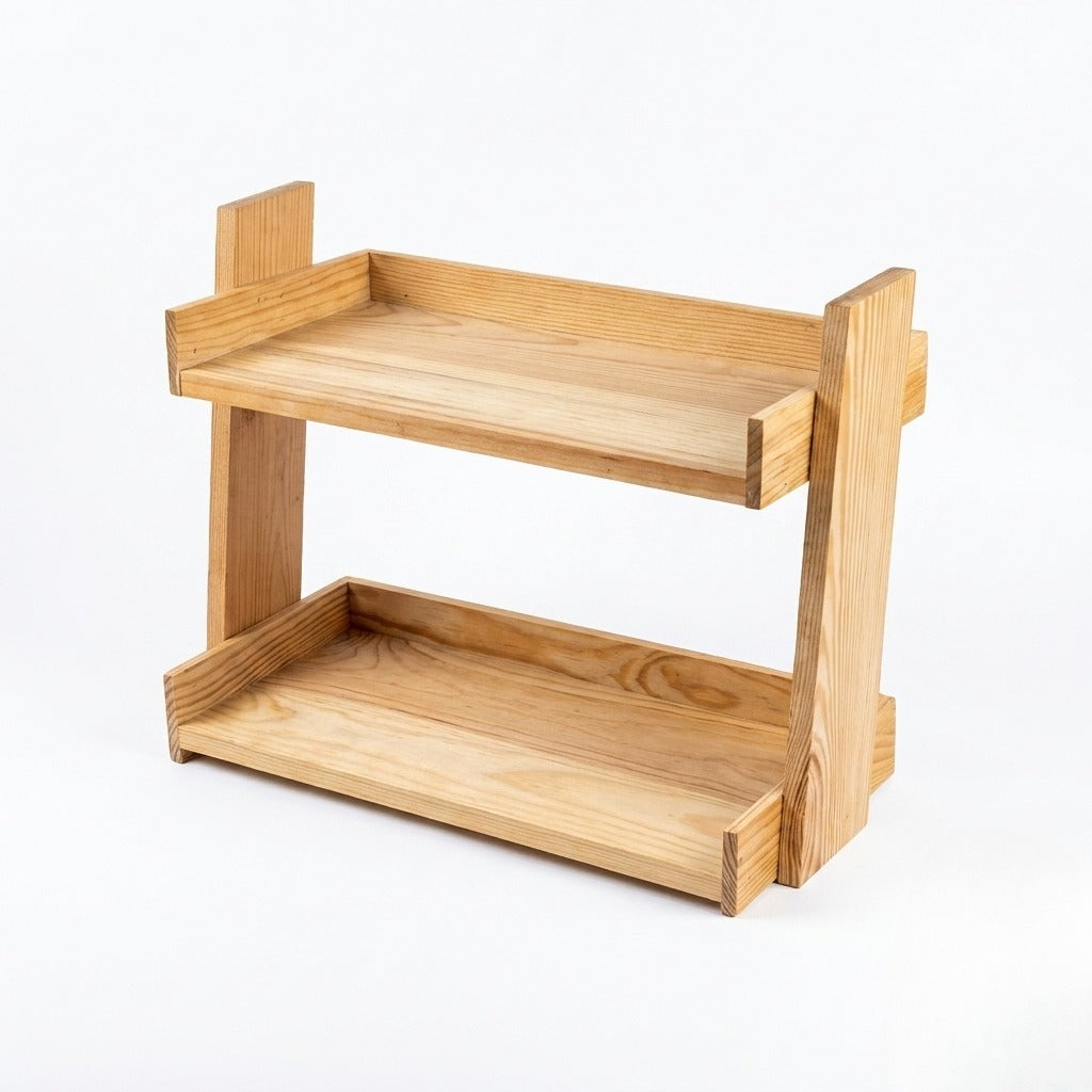 Pine Wood Jewelry Stand D-3